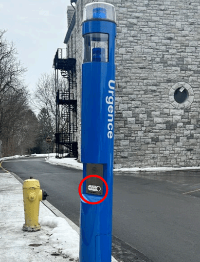 Blue Light Emergency Phones